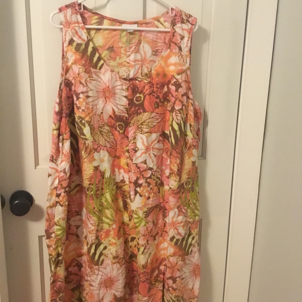 J jill 3x linen dress